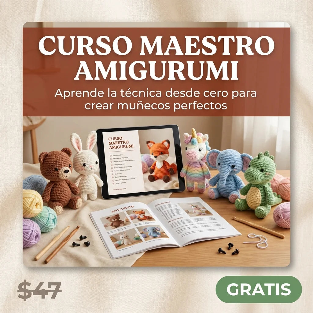 MAESTRÍA AMIGURUMI: Domina la Técnica Más Rentable 🧸