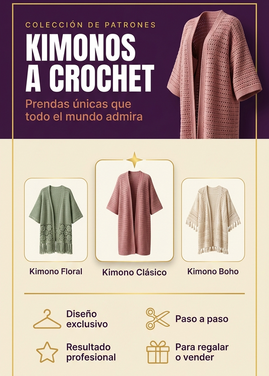 Colección Kimonos Crochet